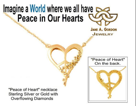 Herzfrieden Halskette - Klein 14K von JaneAGordon