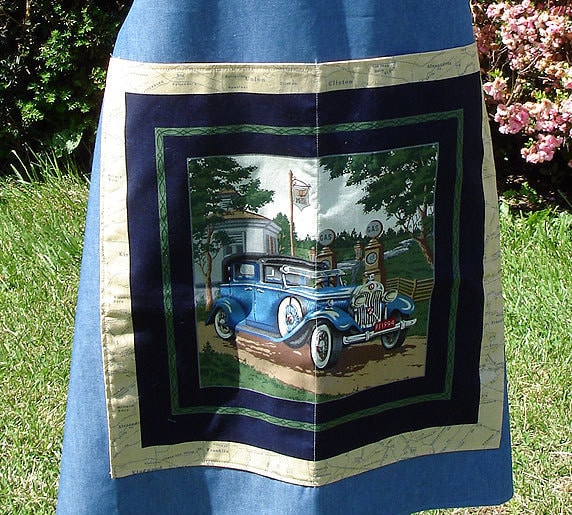 Denim-Oldtimer-Bib-Schürze, Blau, Herren Denim-Oldtimer-Bib-Schürze, Blau, Herren von JaneEllen2