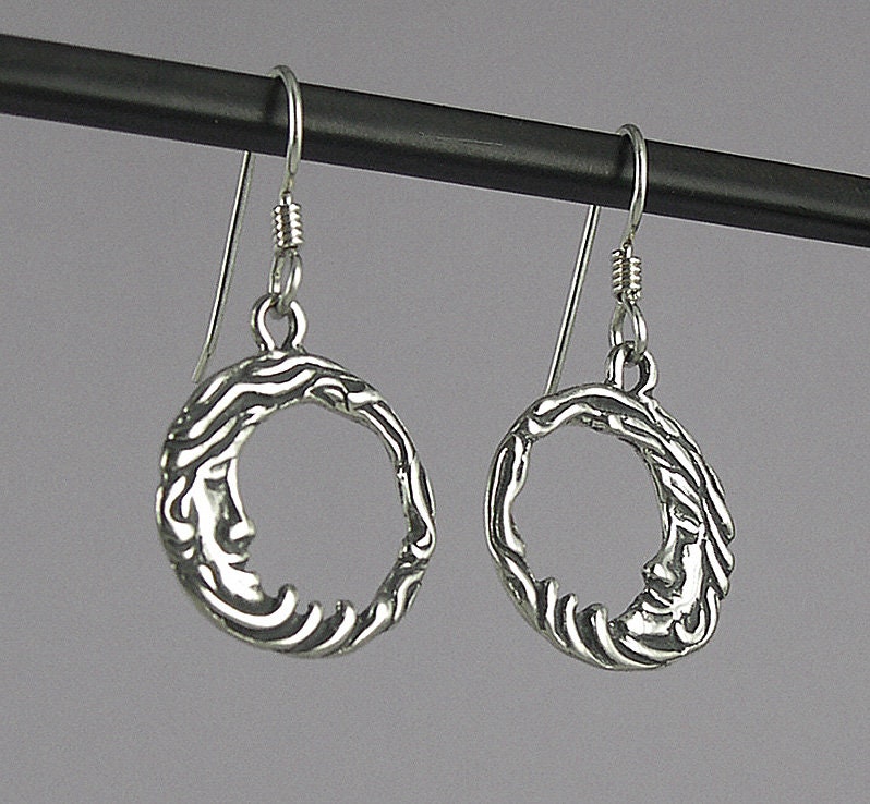 Frau Im Mond Ohrringe von JaneIrisDesigns