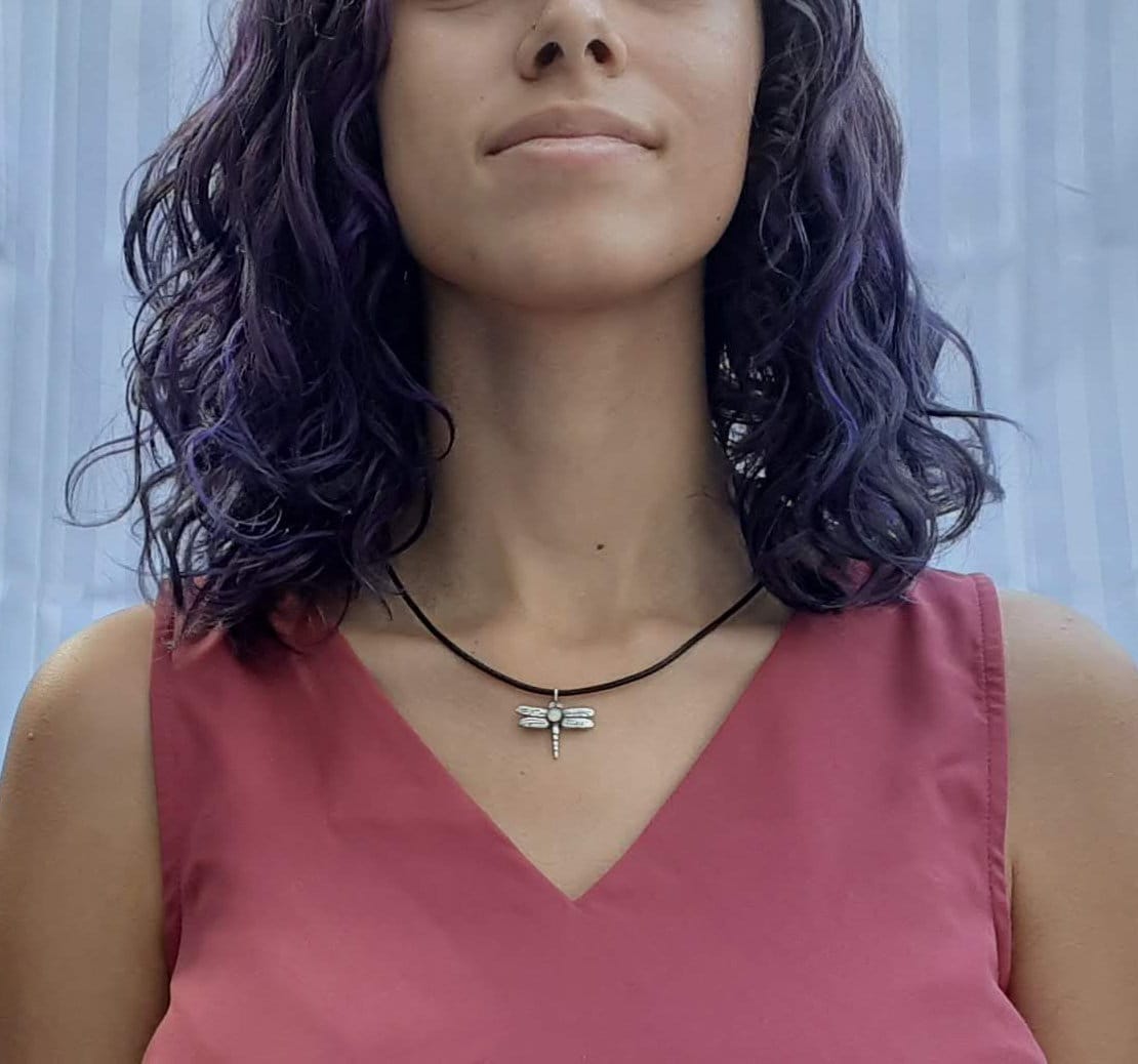 Libelle Halskette von JaneIrisDesigns