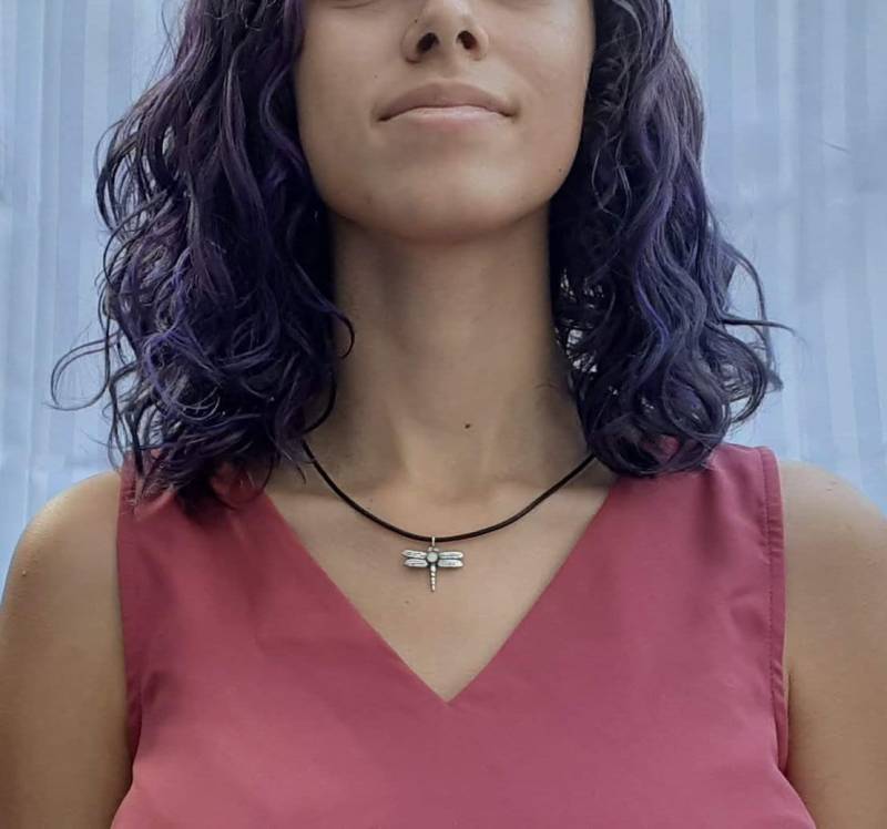 Libelle Halskette von JaneIrisDesigns