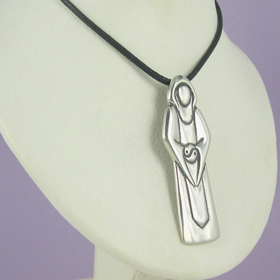 Monk Anhaenger-Silber von JaneIrisDesigns