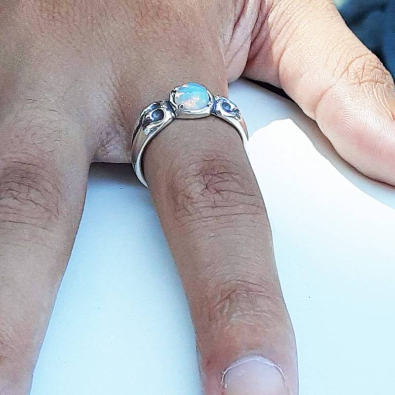 Ring Eule Mit Edelstein von JaneIrisDesigns