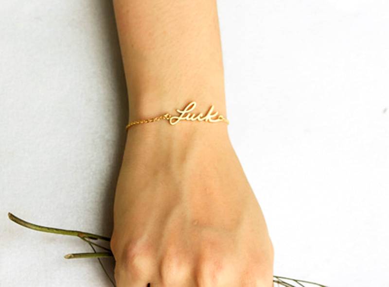 Echtes Signatur Armband in Sterling Silber - Handschrift Schmuck Mutter Geschenk Personalisiertes von JaneJewelryStore