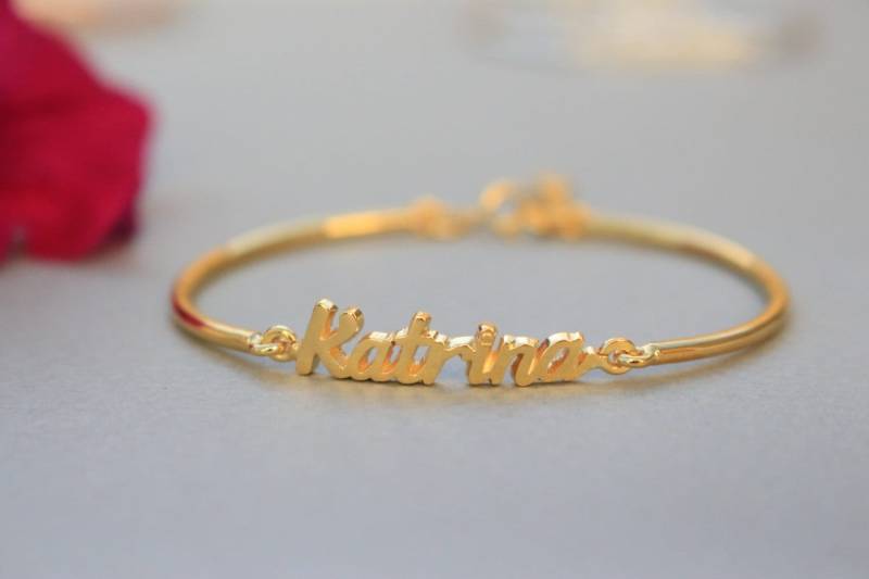 Personalisiertes Namensarmband Sterlingsilber-Schmuck von JaneJewelryStore