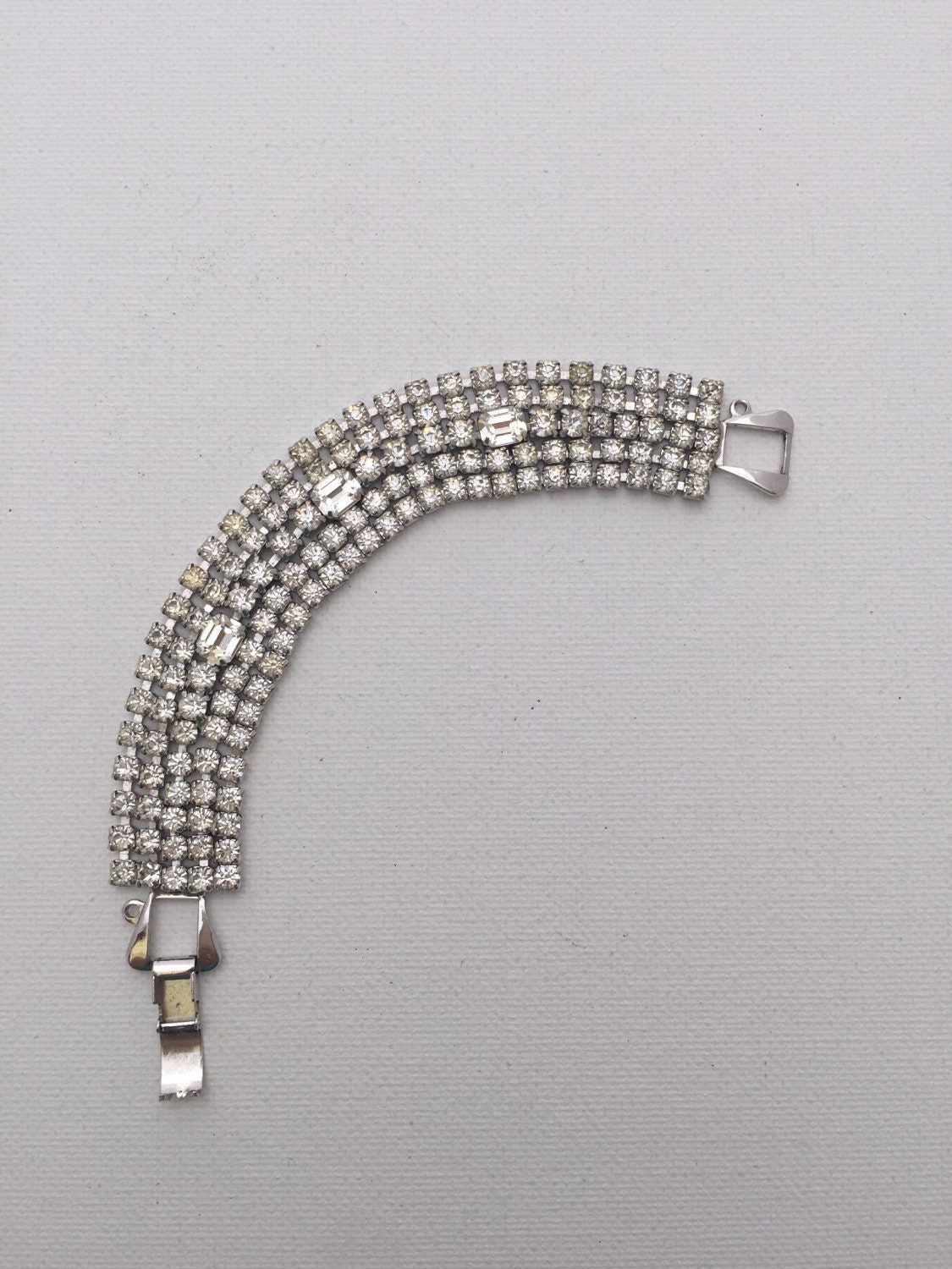 Vintage Diamant Strass Cocktail Armband von JaneJosephVintage