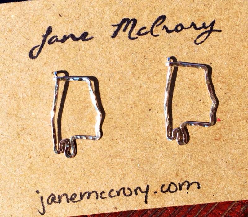 Alabama Ohrstecker Aus Argentium Sterling Silber Und 14K Gold Filled von JaneMcCroryJewelry