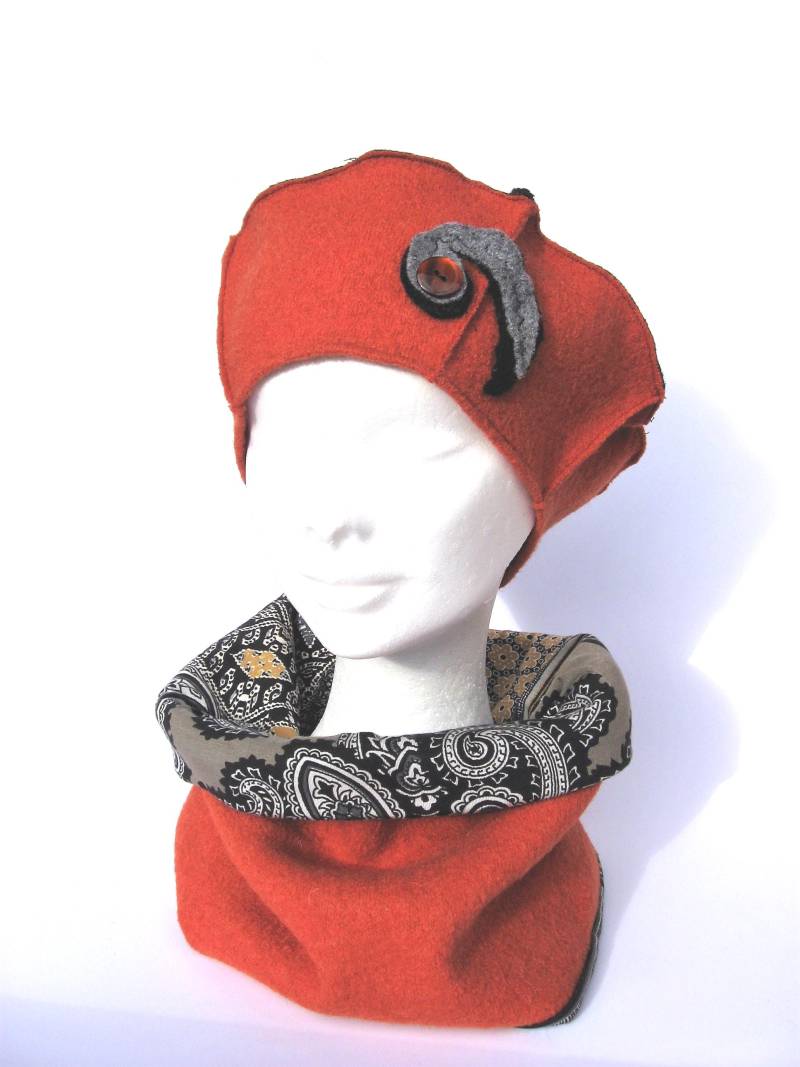 Muetze Schal Set Winteraccessoir Farbig, 55-57 Size von Janecolori