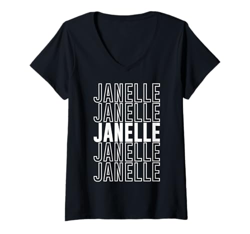 Damen Janelle T-Shirt mit V-Ausschnitt von Janelle Apparel
