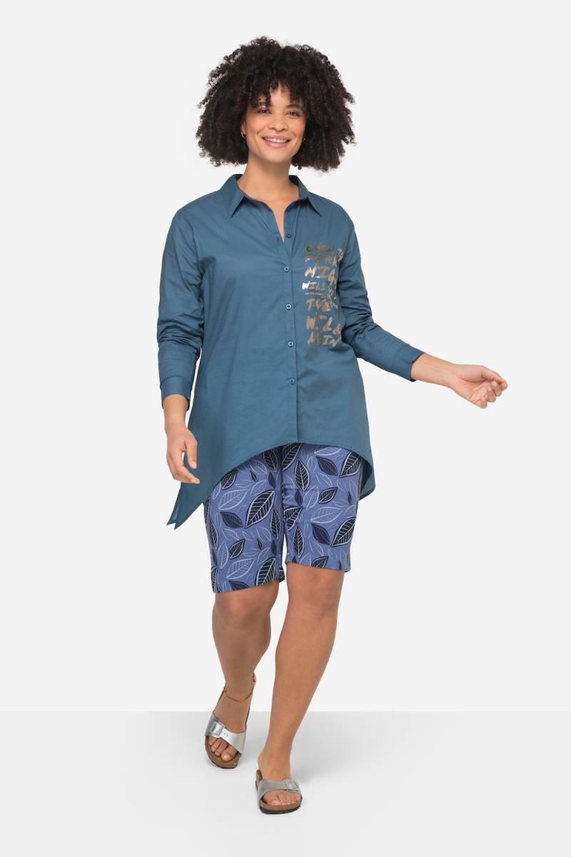 Große Größen Hemdbluse, Damen, blau, Größe: 52, Baumwolle, Janet & Joyce von Janet & Joyce