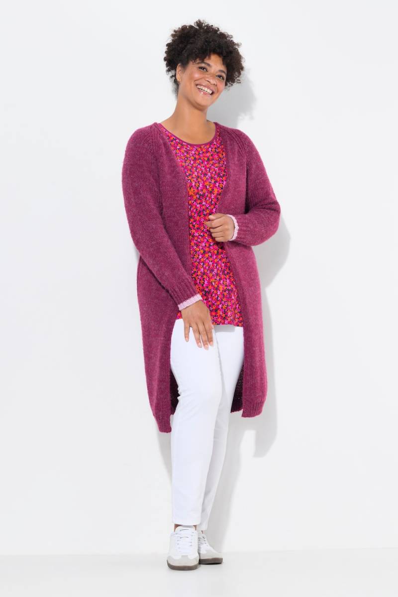 Große Größen Long-Strickjacke, Damen, rot, Größe: 50/52, Synthetische Fasern, Janet & Joyce von Janet & Joyce