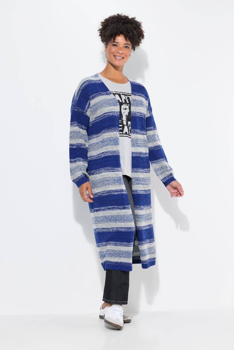 Große Größen Strickjacke, Damen, blau, Größe: 46/48, Synthetische Fasern/Polyester, Janet & Joyce von Janet & Joyce