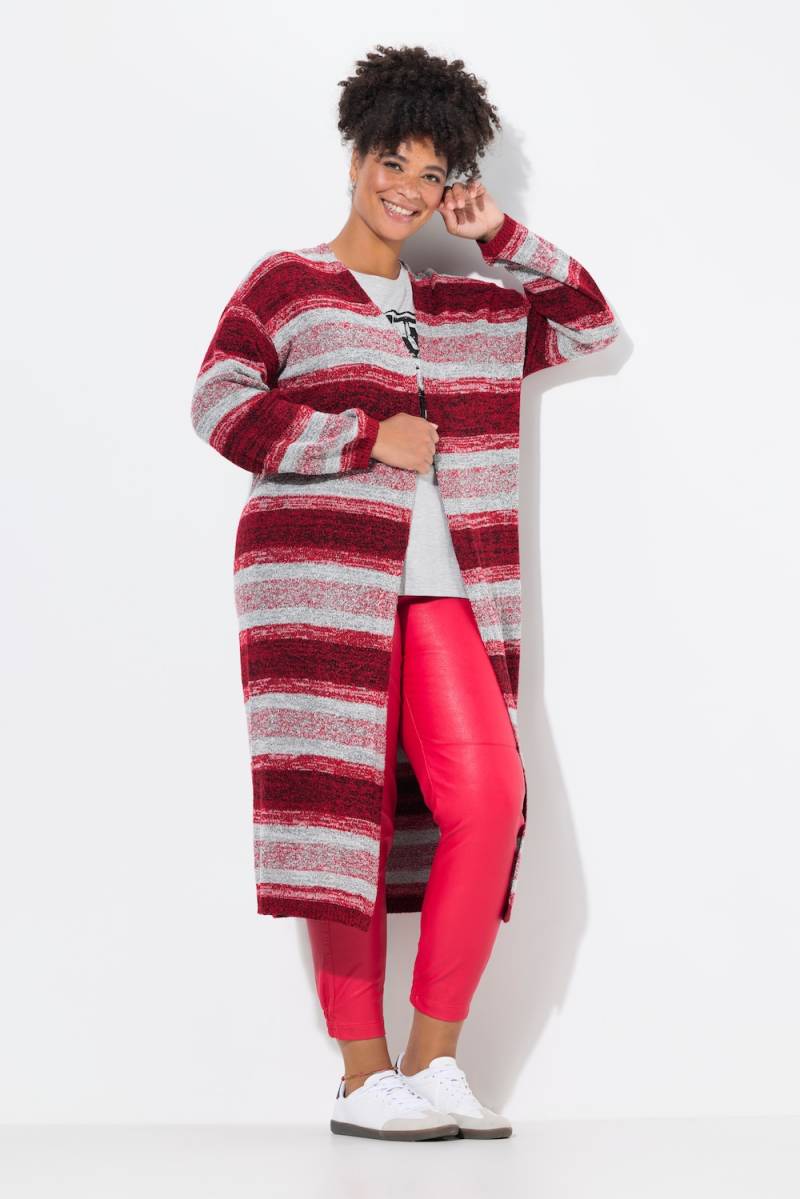 Große Größen Strickjacke, Damen, rot, Größe: 46/48, Synthetische Fasern/Polyester, Janet & Joyce von Janet & Joyce