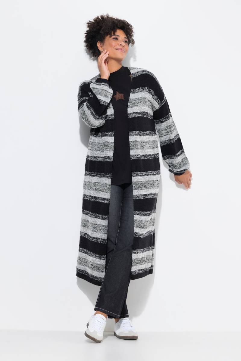 Große Größen Strickjacke, Damen, schwarz, Größe: 42/44, Synthetische Fasern/Polyester, Janet & Joyce von Janet & Joyce