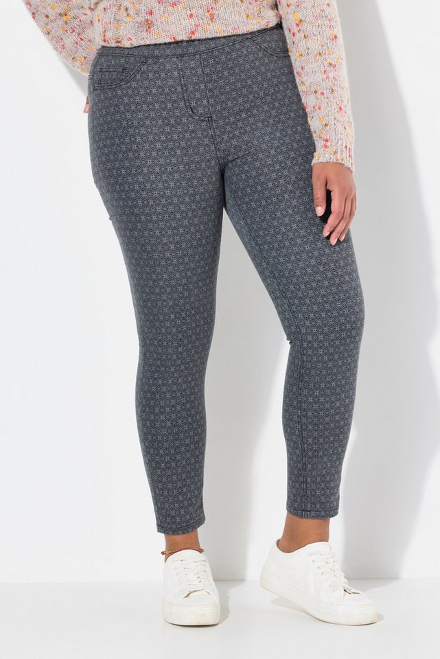 Janet & Joyce Jeggings Jeggings Slim Fit Minimal-Print Gesäßtaschen Janet & Joyce Jeggings Jeggings Slim Fit Minimal-Print Gesäßtaschen von Janet & Joyce