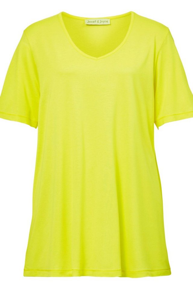 Janet & Joyce Rundhalsshirt T-Shirt A-Line V-Ausschnitt Halbarm von Janet & Joyce