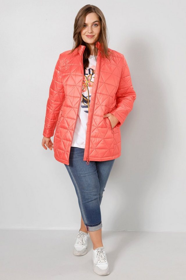 Janet & Joyce Steppjacke Steppjacke Classic Fit Rhombenstepp Stehkragen von Janet & Joyce