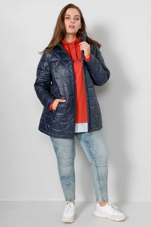 Janet & Joyce Steppjacke Steppjacke Classic Fit Rhombenstepp Stehkragen von Janet & Joyce