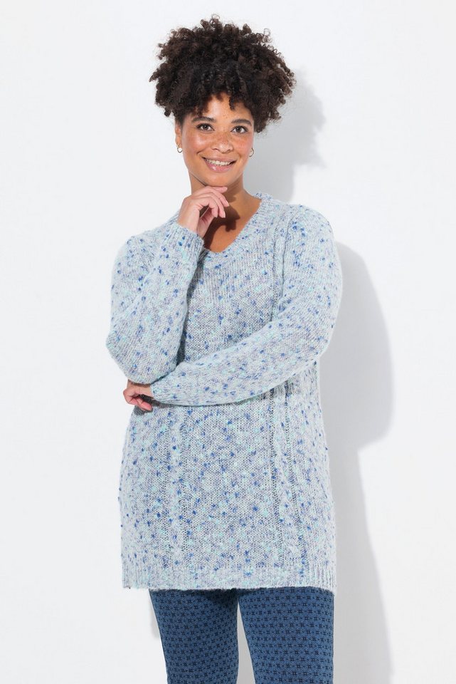 Janet & Joyce Strickpullover Pullover Classic Fit Noppengarn Zopfmuster von Janet & Joyce