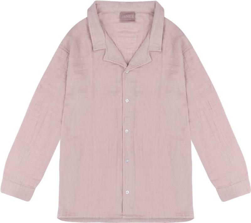 Janice Langarmbluse Damen Musselin Hemd Kallithea Sommerbluse Bluse für Frauen oversize von Janice