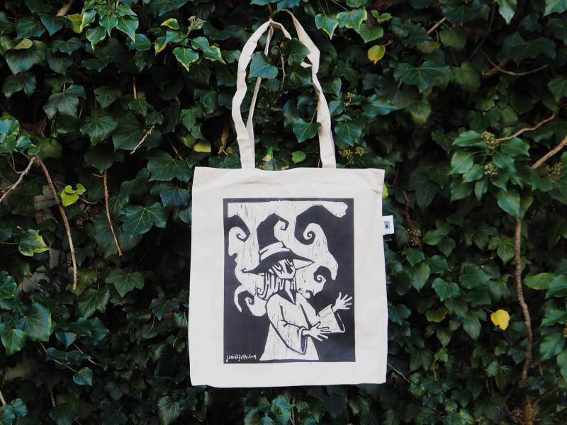 Hexen Print Baumwoll Tote Bag Lange Henkel Fairtrade Hexen Print Baumwoll Tote Bag Lange Henkel Fairtrade von JaninaFirthDesigns