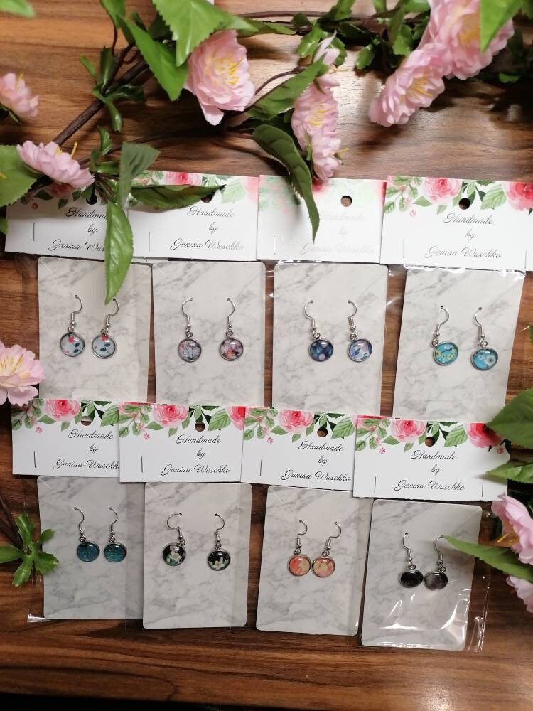 Handmade Cabochon Ohrringe von JaninaJewelryShop