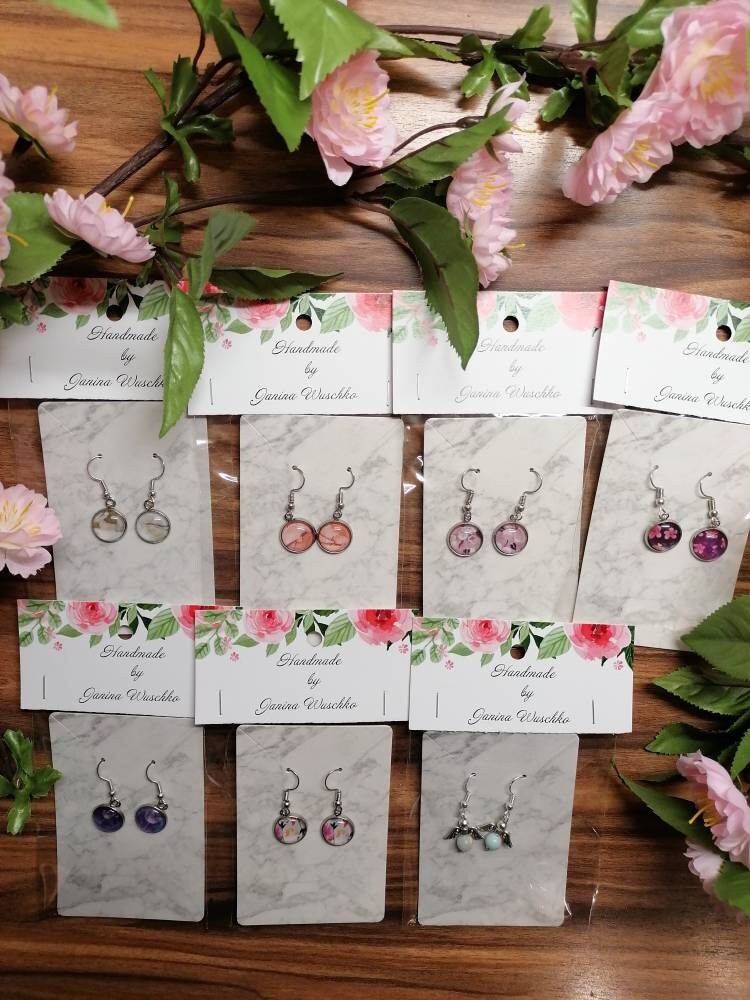 Handmade Cabochon Ohrringe von JaninaJewelryShop
