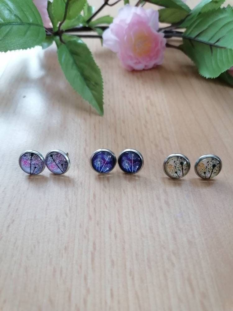 Handmade Cabochon Ohrstecker von JaninaJewelryShop