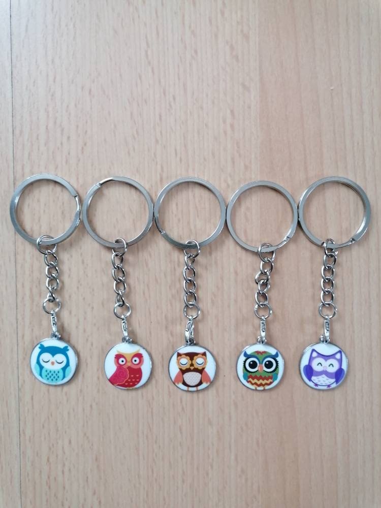 Süße Eulen Schlüsselanhänger von JaninaJewelryShop