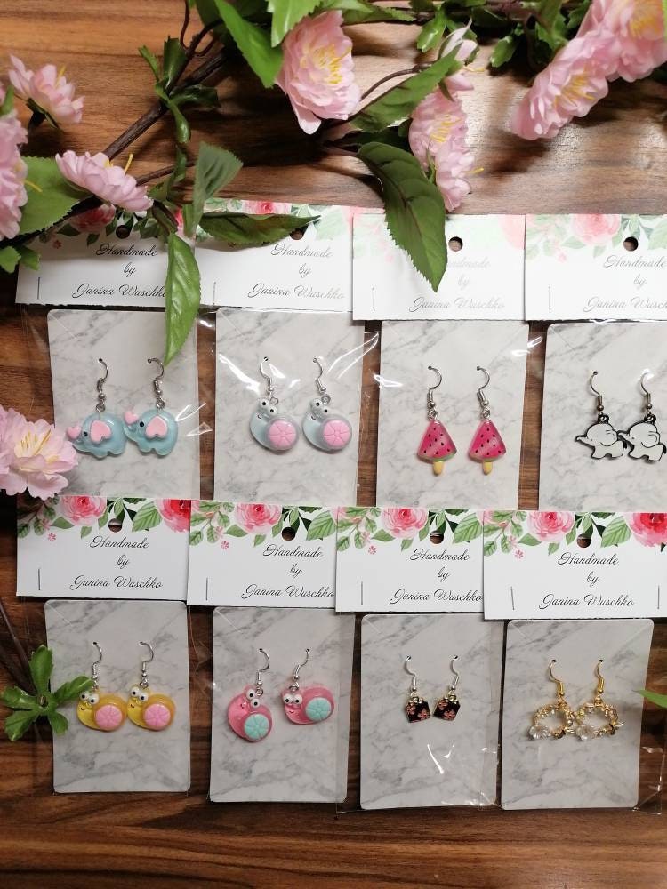 Süße Handmade Ohrringe von JaninaJewelryShop