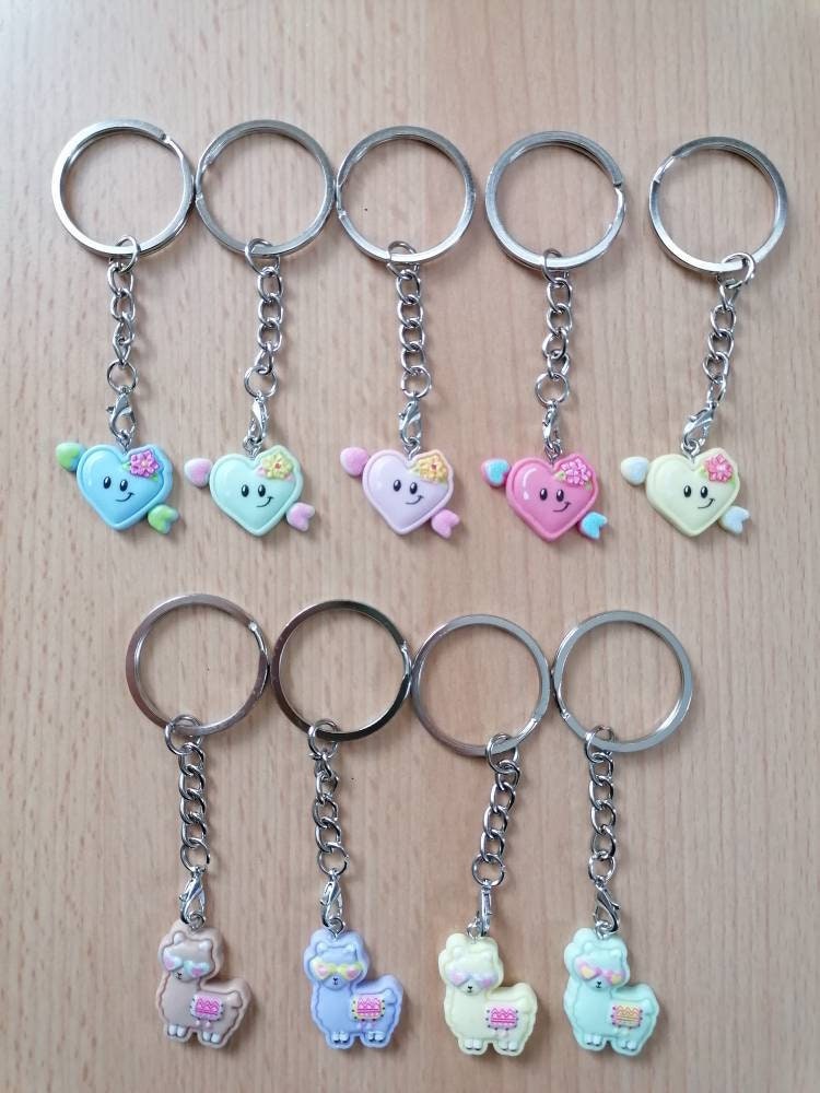 Süße Herz Und Alpaka Schlüsselanhänger Süße Herz Und Alpaka Schlüsselanhänger von JaninaJewelryShop