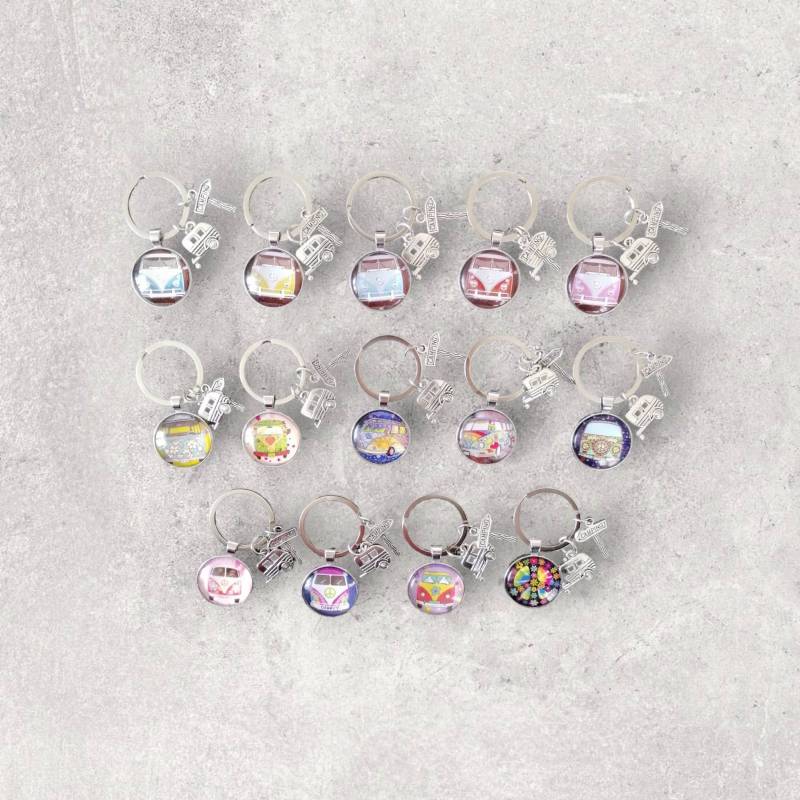 Vw Bulli Cabochon Schlüsselanhänger Vw Bulli Cabochon Schlüsselanhänger von JaninaJewelryShop