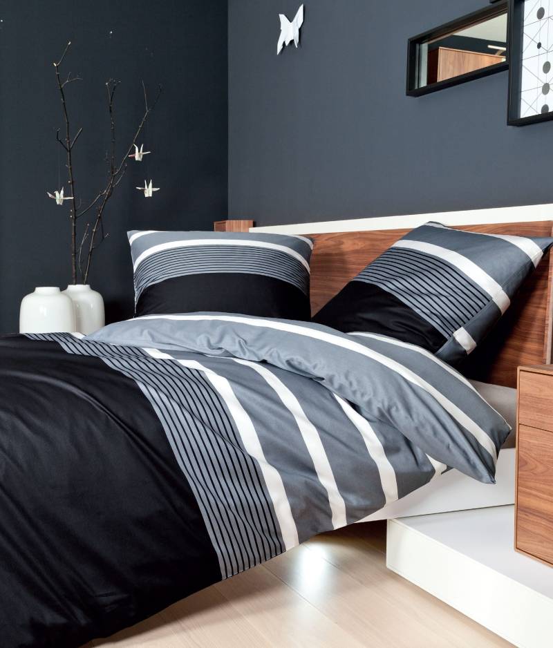 Janine Bettwäsche "J. D. 8468" 2 Stk. tlg. Bettwäsche im Streifen-Design in verschiedenen Qualitäten von Janine