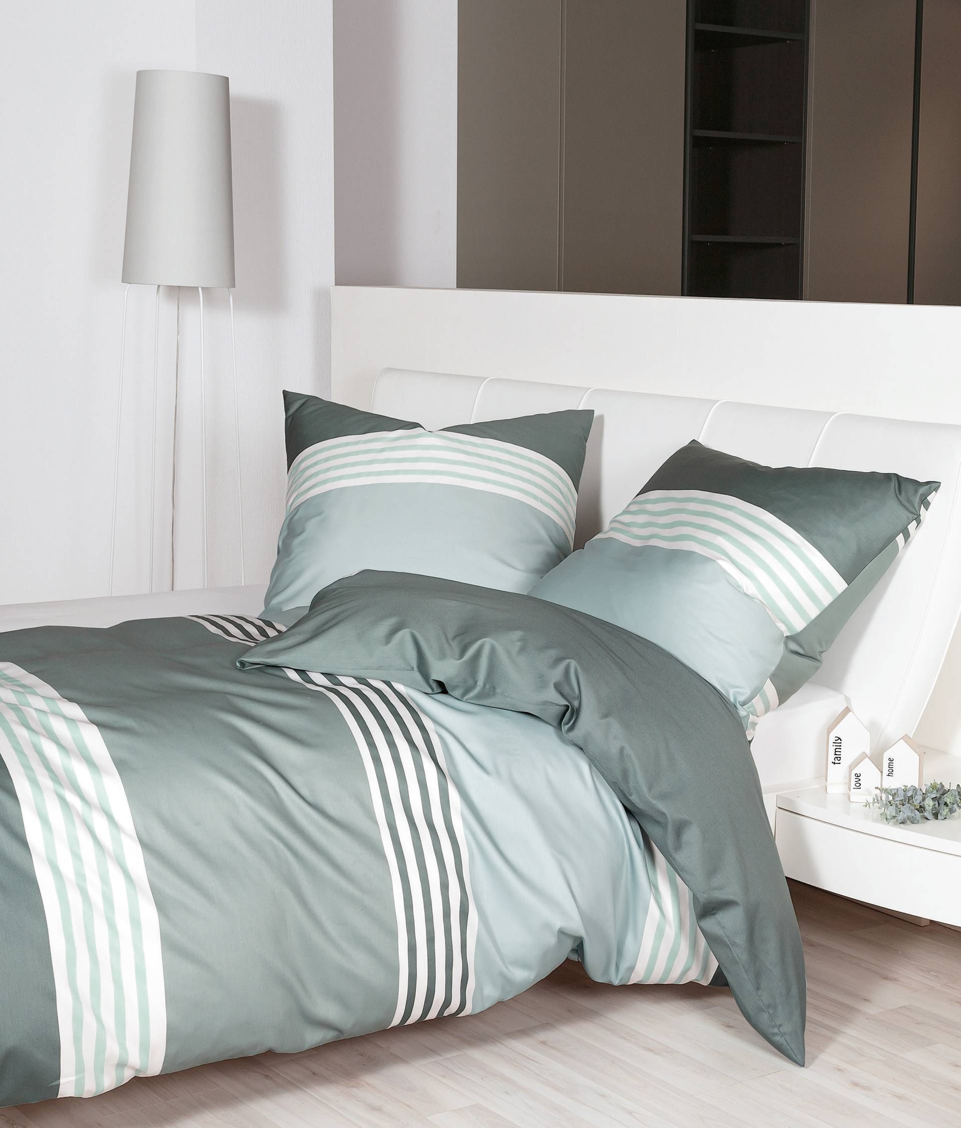 Janine Bettwäsche "Mako-Satin 31147" 2 tlg. tlg. mit Reissverschluss von Janine