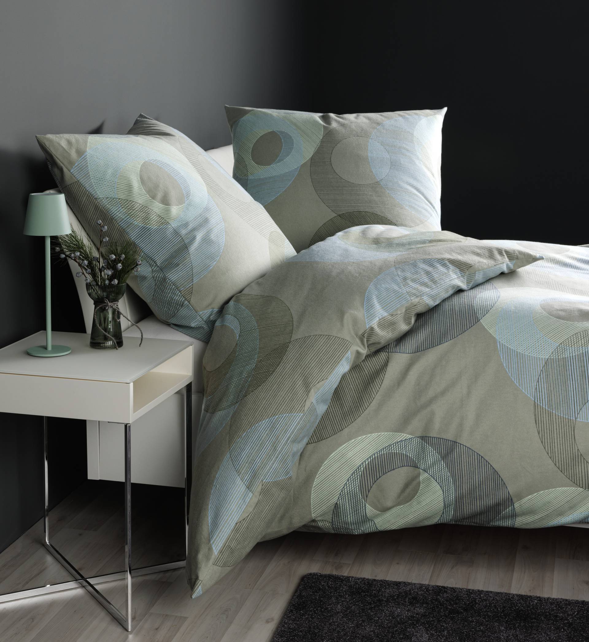 Janine Bettwäsche "Mako-Satin 31167" 2 tlg. tlg. mit Reissverschluss von Janine