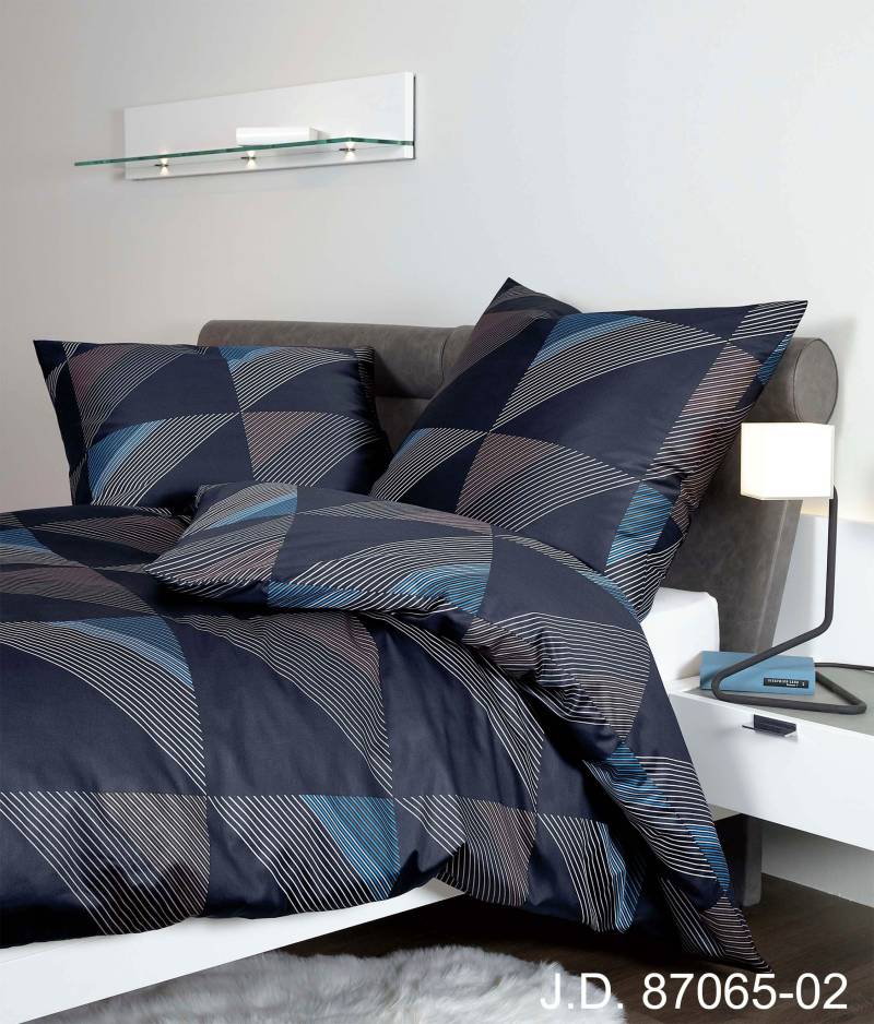 Janine Bettwäsche "Mako-Satin 87065 08 155x200,80x80" 3 Stk. tlg. mit Reissverschluss von Janine