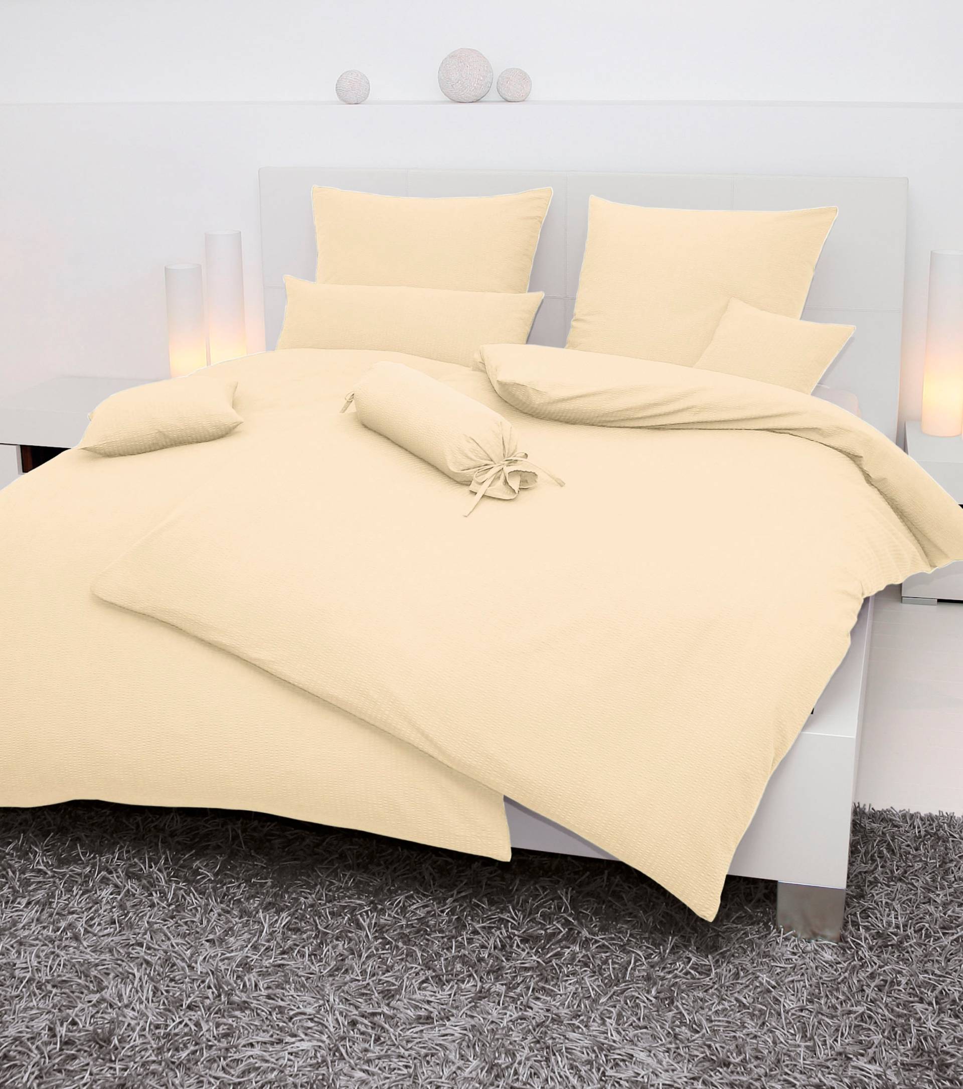 Janine Bettwäsche "PIANO 0125 31 135X200,80x80" 2 Stk. tlg. mit Reißverschluss von Janine