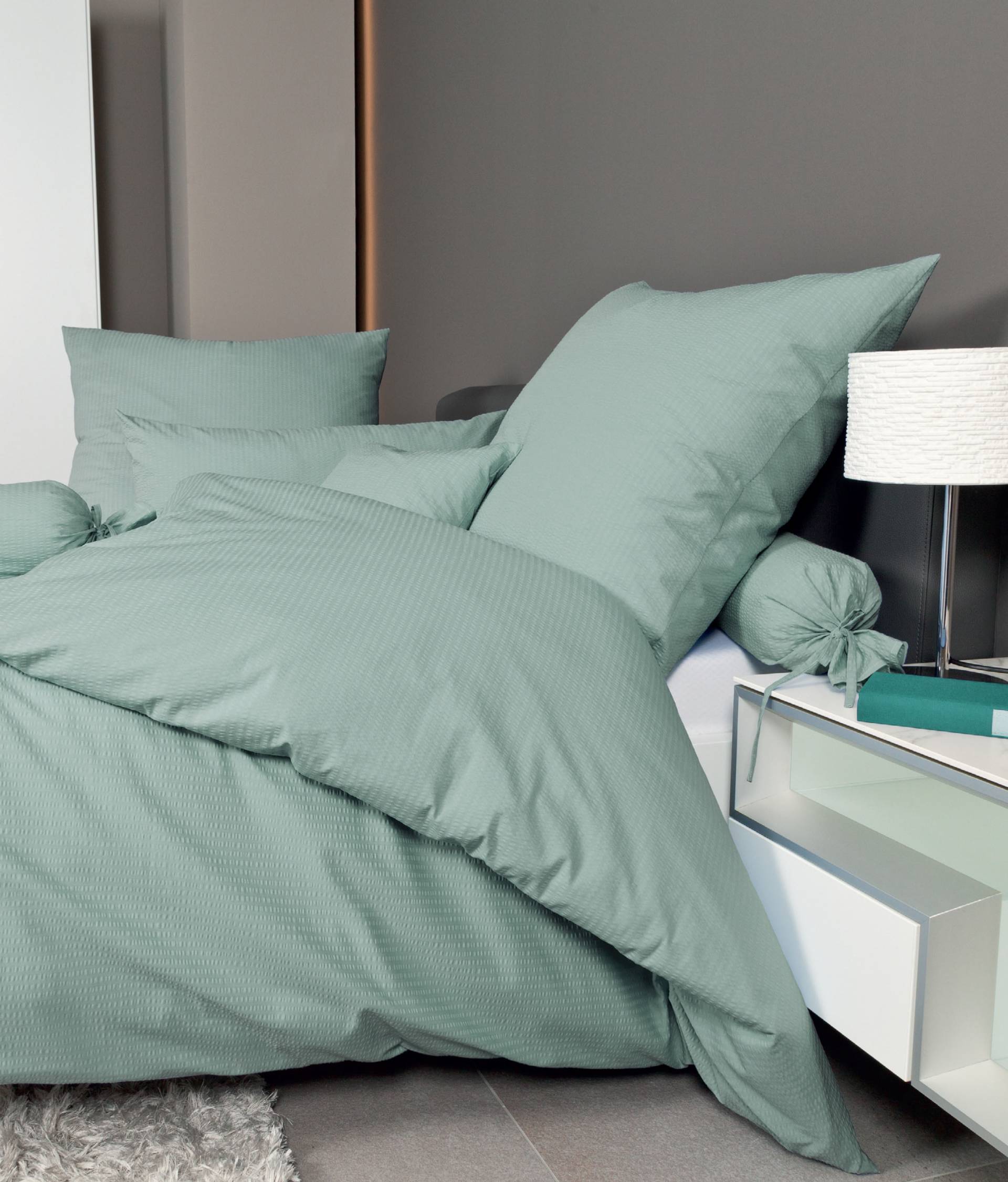 Janine Bettwäsche "PIANO 0125 31 135X200,80x80" 2 Stk. tlg. mit Reißverschluss von Janine