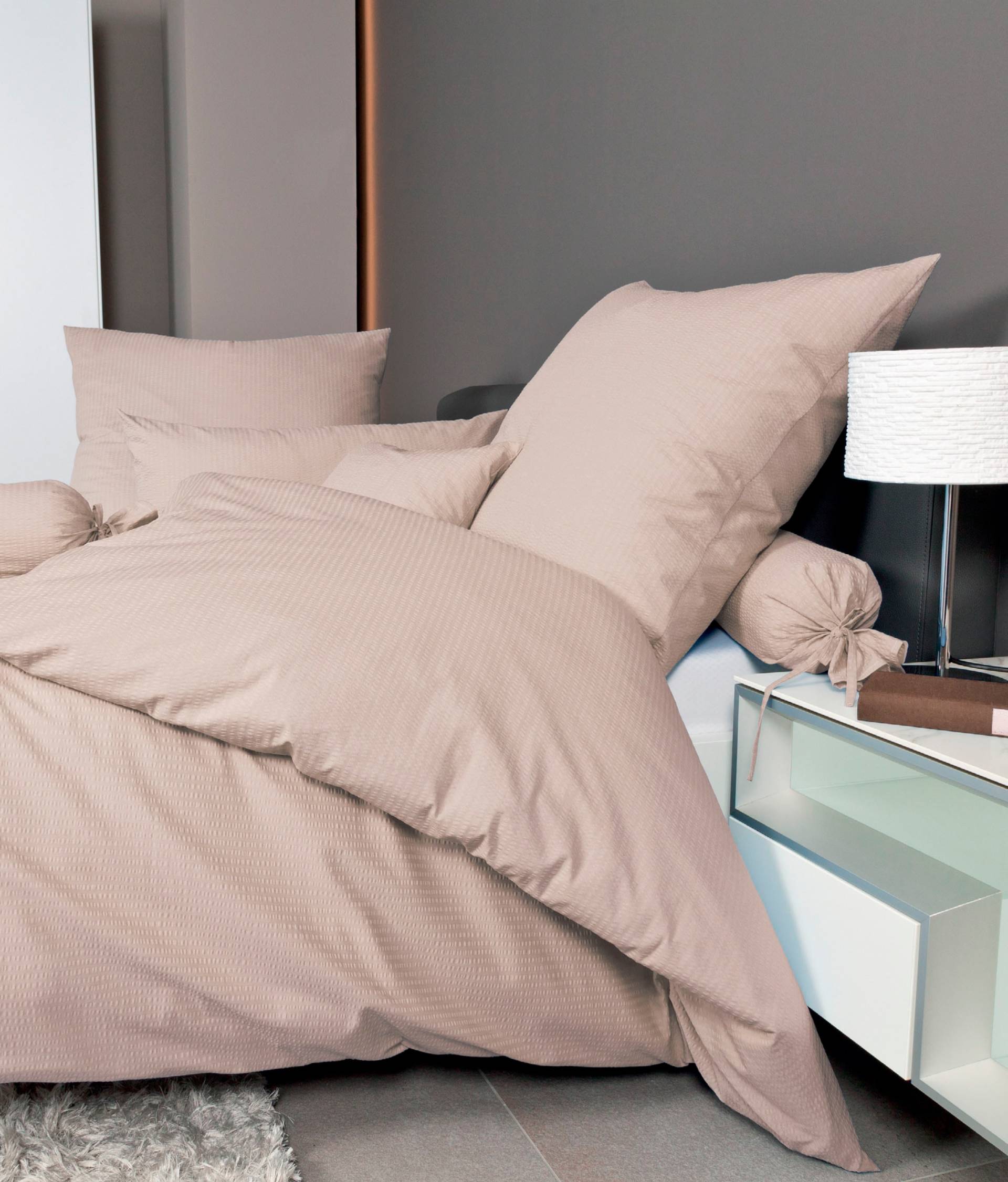 Janine Bettwäsche "PIANO 0125 31 135X200,80x80" 2 Stk. tlg. mit Reißverschluss von Janine