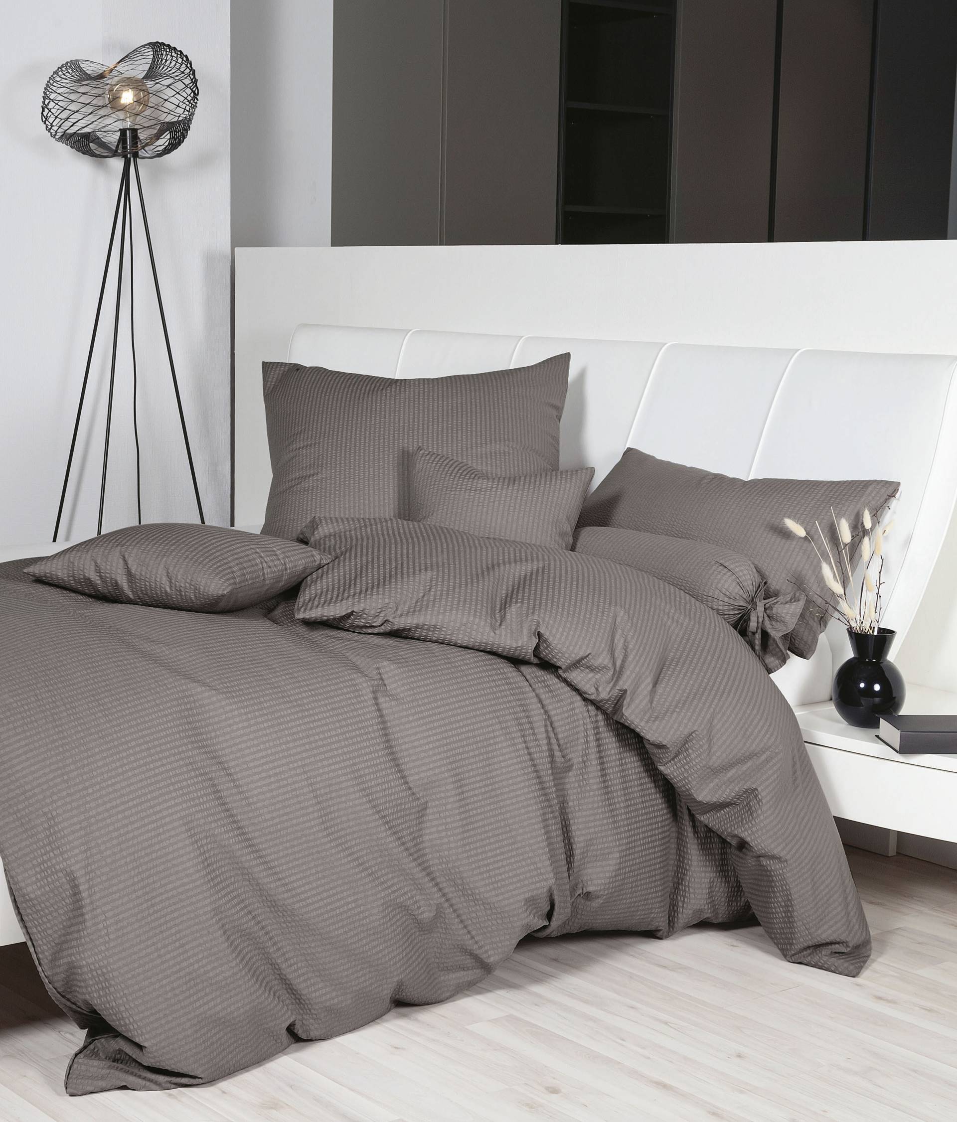 Janine Bettwäsche "PIANO 0125", mit Reißverschluss, 100% Baumwolle, mit toller Struktur, Premium von Janine