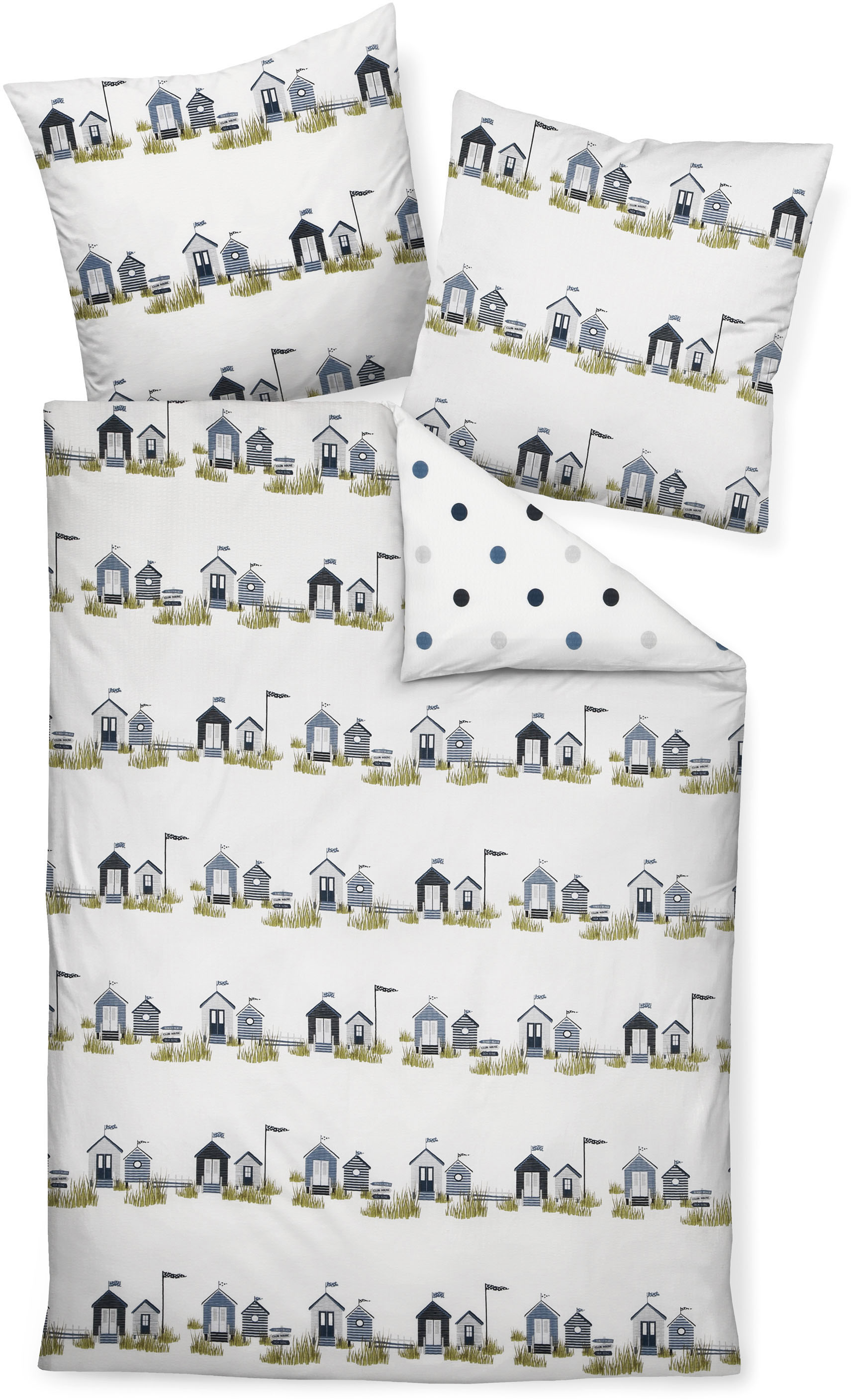 Janine Bettwäsche "TANGO20050 02 155x200,80x80" mit Reißverschluss von Janine