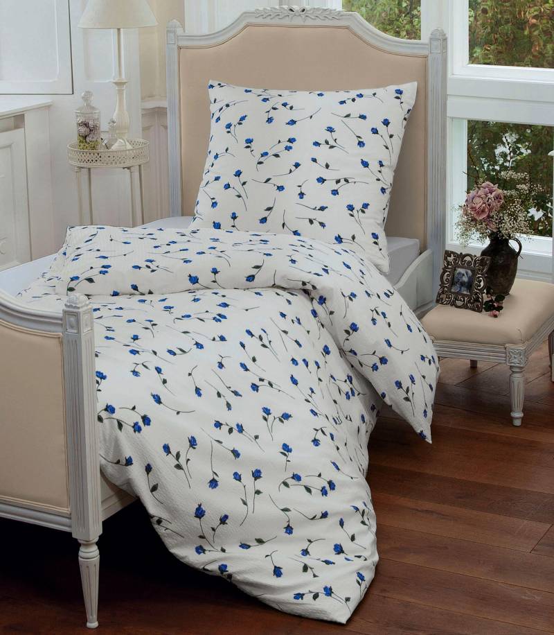 Janine Bettwäsche "Tango" 2 Stk. tlg. geblümte Bettwäsche aus Baumwolle, Bettwäsche mit Reißverschluss Janine Bettwäsche "Tango" 2 Stk. tlg. geblümte Bettwäsche aus Baumwolle, Bettwäsche mit Reißverschluss von Janine