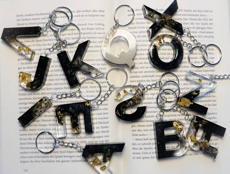Schlüsselanhänger Buchstaben A-Z Schlüsselanhänger Buchstaben A-Z von JaninesDiyZauber