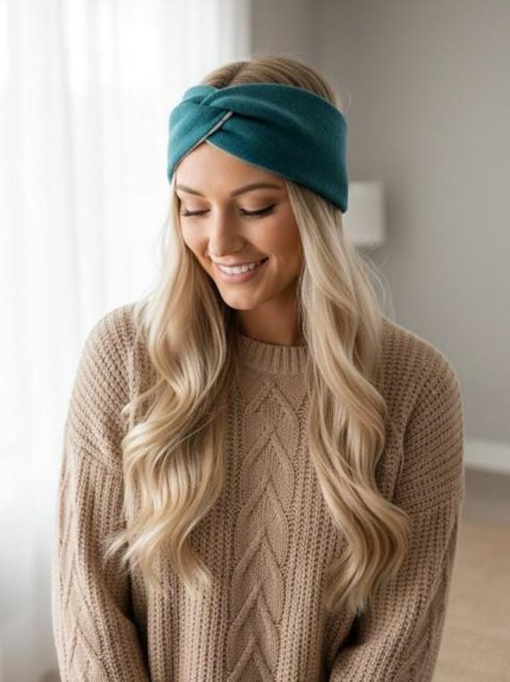 Merino-Walk Stirnband/Merino Wollwalk Schurwolle von JaninesFadenzauber