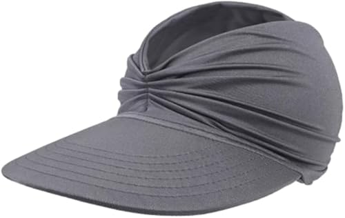 Janjunsi Sonnenhut Damen Sommerhut Strandhut UPF 50+ UV-Schutz Visors Sportmütze Strandhut Damenvisor Sonnenvisor Sonnenhut faltbar Sunblocking Hüte von Janjunsi