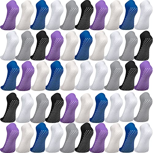 36 Paar rutschfeste Socken Damen Sport Yoga Pilates Socken Grip Socken Krankenhaus Slipper Socken mit Greifern Rutschfeste Socken, Mehrfarbig von Janmercy