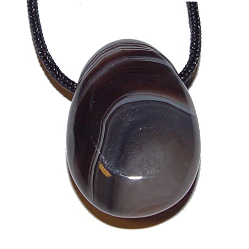 Joyas Janni Anhänger Botswana Agate flache Trommeln ca. 30 x 20 mm mit Loch: ca. 2,5 mm TS-GEB-BOT-01 Marke, Einheitsgröße, Metall, Kein Edelstein von Joyas Janni