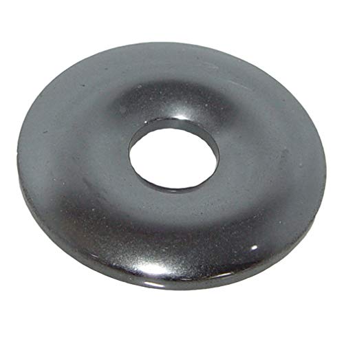 Hämatit Ø 50 mm Donut Anhänger auch Blutstein genannt schönes glänzendes grau anthrazit Hämatit Ø 50 mm Donut Anhänger auch Blutstein genannt schönes glänzendes grau anthrazit von Janni-Shop-Anhänger