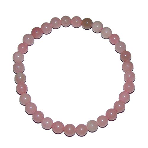 Lupsty Janni Jewellery Armband mit Kugel, 6 mm, Rosa, Andenopal, ca. 19-20 cm im Stretchband, SC-ARM-KU-OPAL-ROSA-01 Marke, Einheitsgröße, Unkostbare Metalle, Kein Edelstein von Lupsty