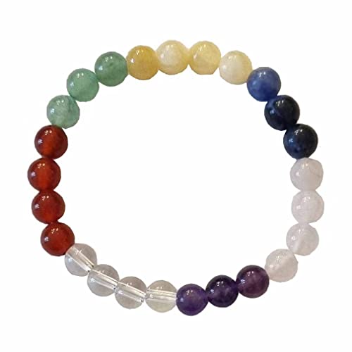 Janni-Shop-Armbänder 7 Chakra Multicolor Kinder Armband 6 mm Kugel auf Stretchband ca. 13-15 cm von TESTEL